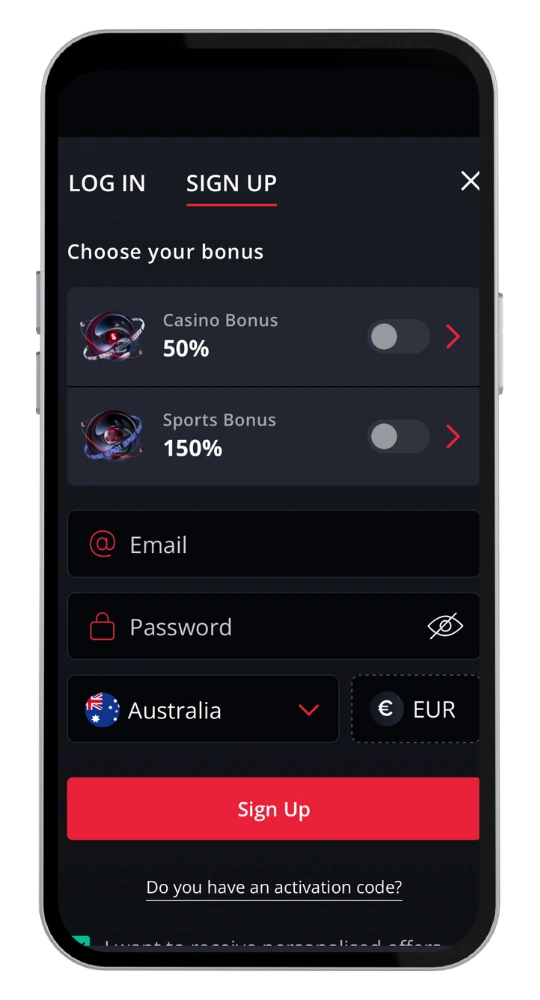 Starda Casino register